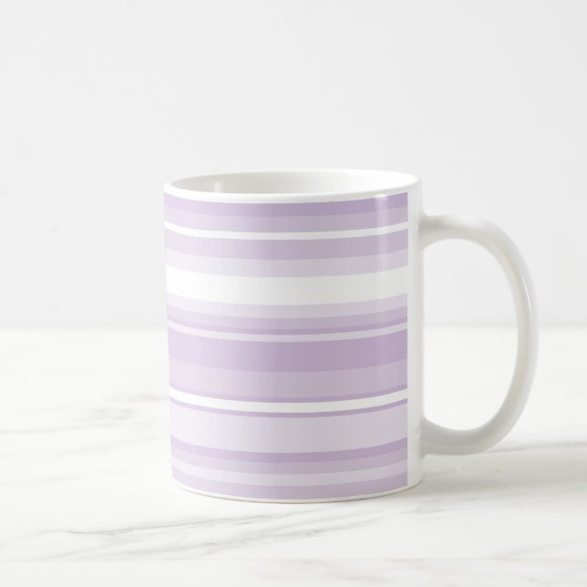 Lila Streifen Kaffeetasse (Rechts)