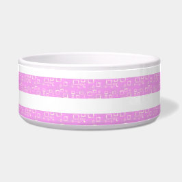Lila  Streifen Keramik Pet Bowl Napf