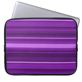 Lila Streifen Laptopschutzhülle