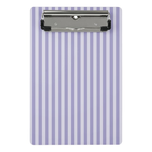 Lila Streifen Mini Klemmbrett (Vorderseite)