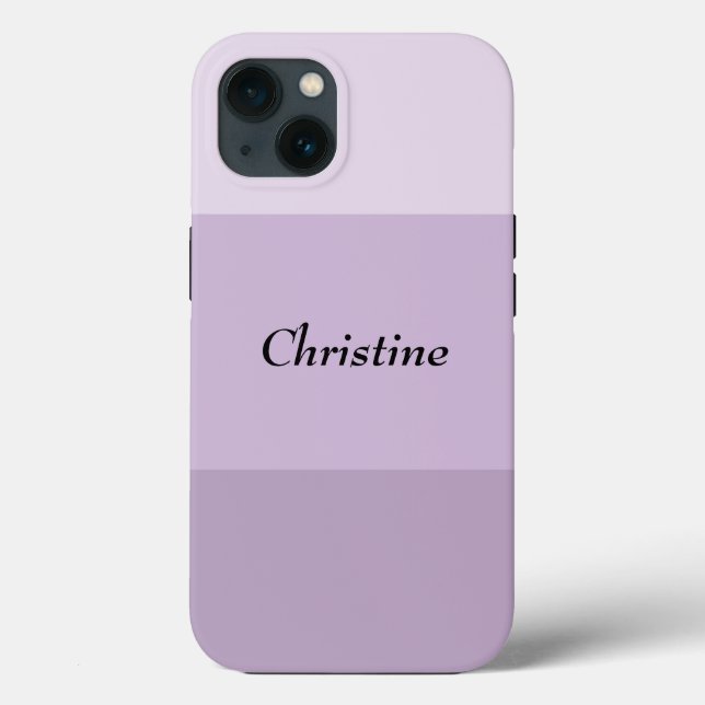 Lila Streifen Ombre Custom Case-Mate iPhone Hülle (Rückseite)