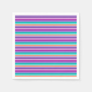 Lila Streifen Papier Napkins Serviette