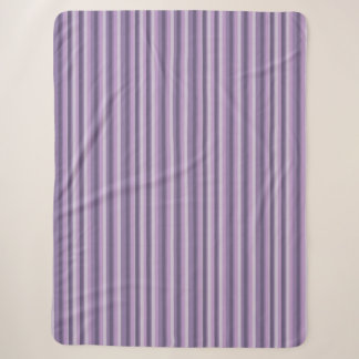 Lila Streifen Sherpadecke