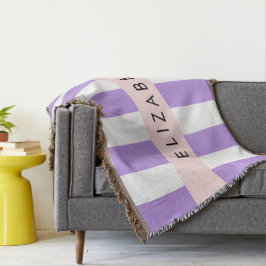 Lila Streifen, Streifen, Linien, Ihr Name Decke