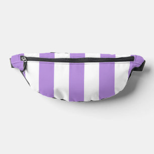 Lila Streifen, weiße Streifen, Streifenmuster Bauchtasche