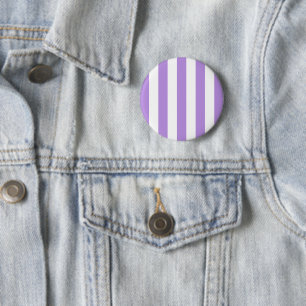 Lila Streifen, weiße Streifen, Streifenmuster Button