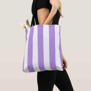 Lila Streifen, weiße Streifen, Streifenmuster Tasche