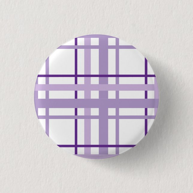 Lila Streifenmuster  Button (Vorderseite)