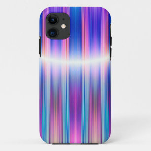 Lila Streifenmuster iPhone 11 Hülle