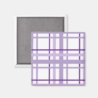 Lila Streifenmuster  Magnet