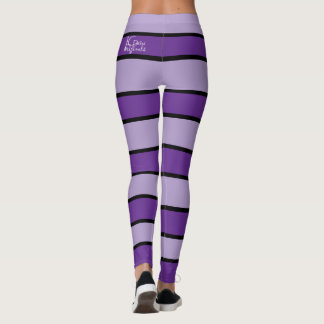 Lila Strip-Leggings Leggings