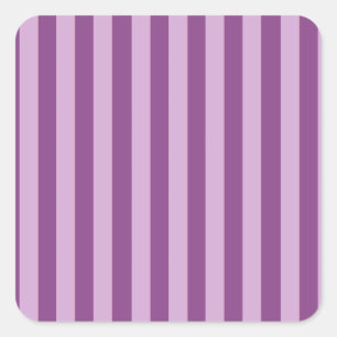 Lila Stripes Quadratischer Aufkleber