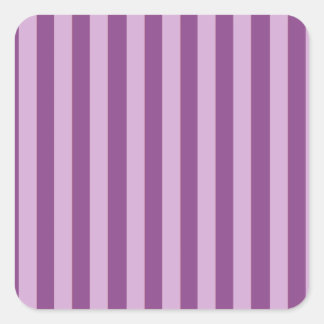 Lila Stripes Quadratischer Aufkleber
