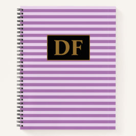 Lila Striptester-Notebook mit benutzerdefinierten Notizbuch