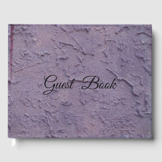 Lila Stucco Gästebuch