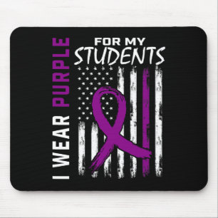 Lila Studierende Special Ed Teacher Epilepsy Aware Mousepad