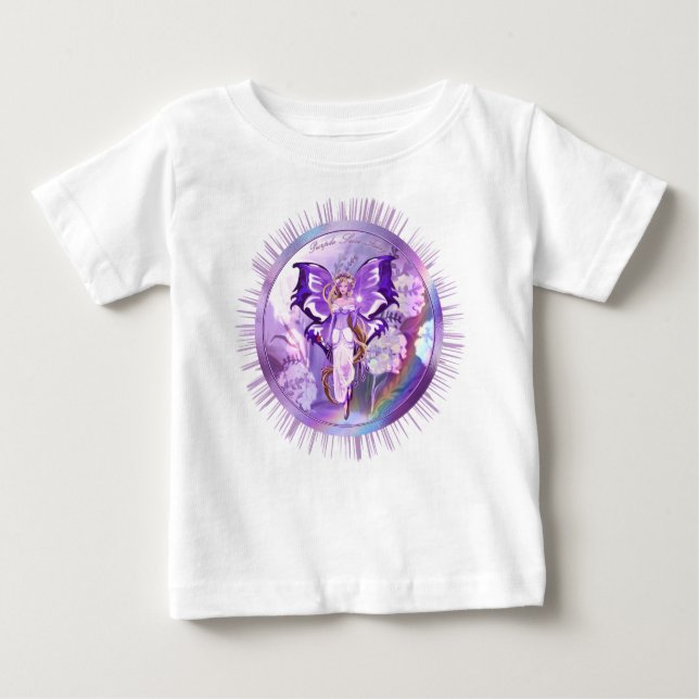 Lila Sun Fairy Baby T-shirt (Vorderseite)