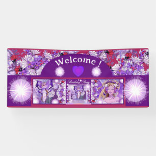 Lila Sun Fairy Banner