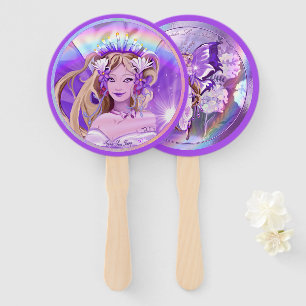 Lila Sun Fairy Fächer