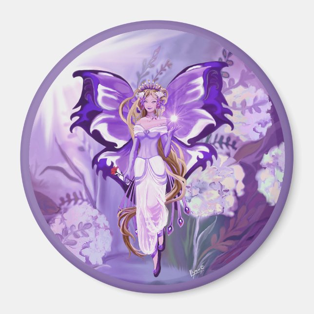 Lila Sun Fairy Magnet (Vorne)