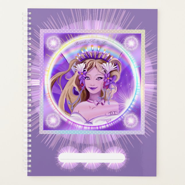 Lila Sun Fairy Planner Planer (Vorderseite)