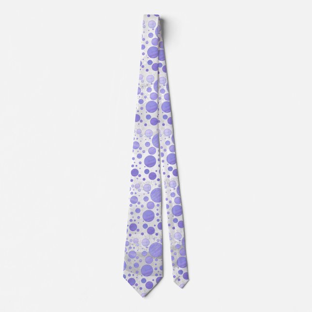 Lila Sun Polka Dot Krawatte (Vorderseite)