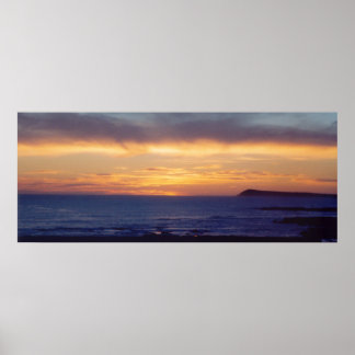 Lila Sunset Foto Poster