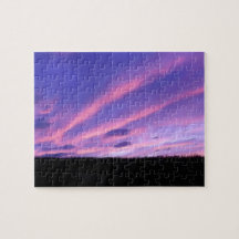 Lila Sunset Jigsaw Puzzle