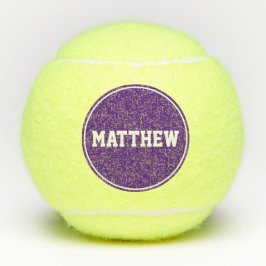 Lila Super Sport Individuelle Name Tennisbälle
