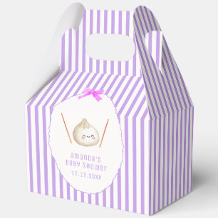 Lila süßes Mädchen-Band asiatische Klöße Baby-Part Geschenkschachtel