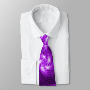 Lila Swirbeldesign Krawatte