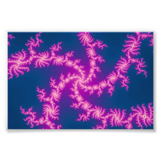 Lila Swirl - Fraktal Art Fotodruck