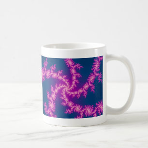Lila Swirl - Fraktal Art Kaffeetasse