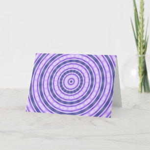 Lila Swirl-Grüße-Karte Karte
