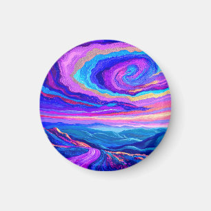 Lila Swirl Magnet