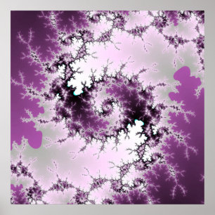 Lila Swirl Poster