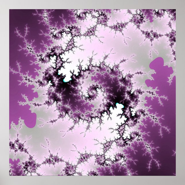 Lila Swirl Poster (Vorne)