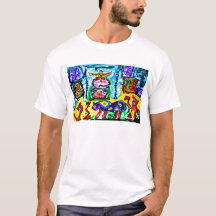 LILA T - SHIRT BUFFALO MAN