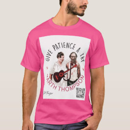Lila T - Shirt im Basic-Stil