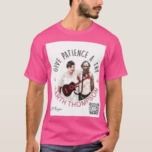 Lila T - Shirt im Basic-Stil