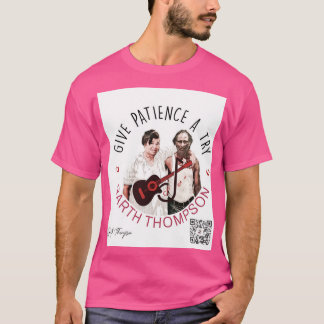Lila T - Shirt im Basic-Stil