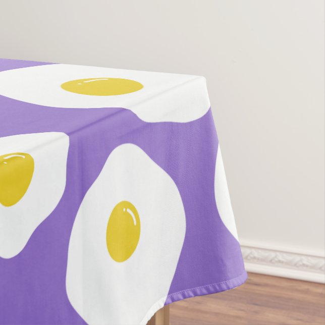 Lila Tablecloth, sonniges Ei Tischdecke (Beispiel)