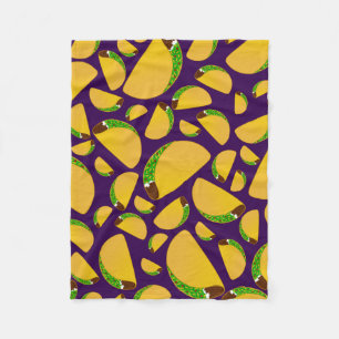 Lila Tacos Fleecedecke