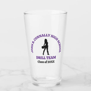 Lila Tanzteam-Tänzerin der High School personalisi Glas