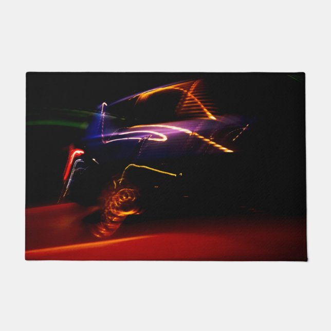 lila Tanztür Fußmatte (Vorderseite)