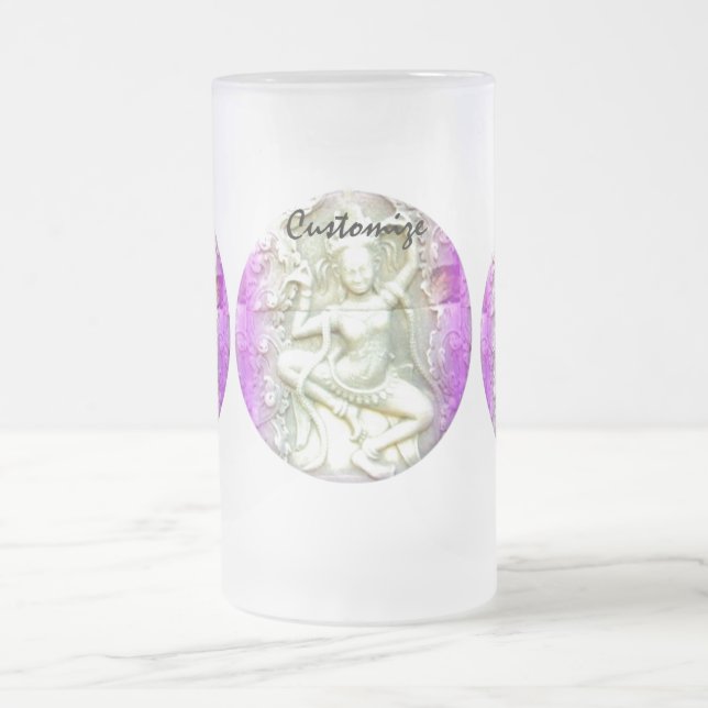 lila Tanzyogini Mattglas Bierglas (Mittel)
