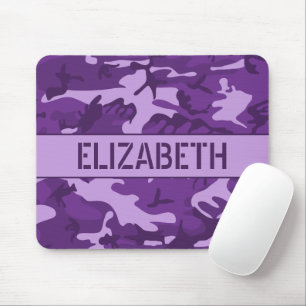 Lila-Tarn-Monogramm Mousepad