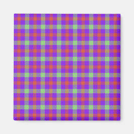 Lila Tartan Magnet