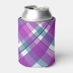 Lila-Tartan-Muster Dosenkühler