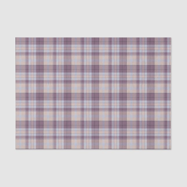 Lila Tartan Seidenpapier (Vorderseite)